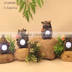 Solar Light Animal Statues Small Animal Figurines thumbnail-4