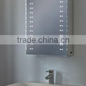 European Style Fog Free Illuminated LED Bathroom Shaver Sensor Mirror Cabinet With Infrared Switch thumbnail-2