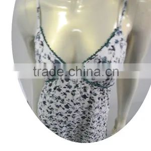Sexy and Delicate Sleeveless Nightgown With Pattern thumbnail-6
