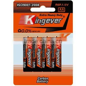 AA Um-3 R6p Non-rechargeable 1.5v Heavy Duty Zinc Carbon Dry Cell Battery Manufacturer thumbnail-1