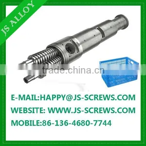 High Productivity Twin Screw and Barrel /conical Twin Screw and Cylinder for Extrusion Line thumbnail-1