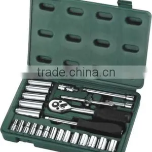 26pcs 1/4" Dr. Socket Wrench Set thumbnail-1