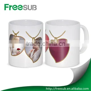 Personalised 11oz Heart Shape Color Changing Ceramic Digital Printing Mug thumbnail-3