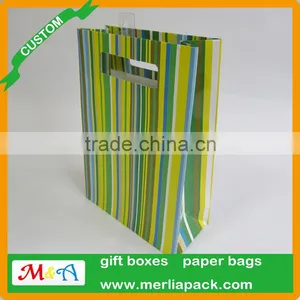Luxury Paper Gift Bags Party Wedding Birthday With Euro Hook Slot Hang Tabs Bag thumbnail-3
