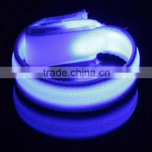Yiwu Wholesale Low Price Profitional Gift Colorful Fashion Customized Nylon LED Flash Wristband thumbnail-4