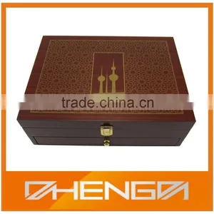 Custom Made Good Quality Wooden Box for Tea With Velvet Lining Inside thumbnail-3
