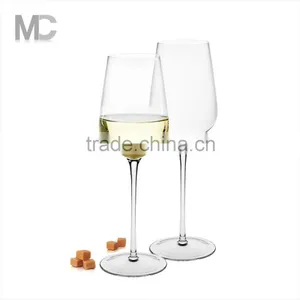 High Quality Cheap Handmade Long Stem Clear Crystal Wine Glass thumbnail-1
