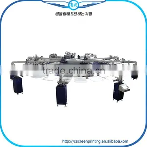 Automatic 8 Color Octopus Garment Silk Screen Printing Machine For Sale thumbnail-1