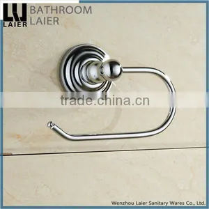Sleek Bathroom Fittings Zinc Alloy Chrome Finishing Bathroom Sanitary Items Wall Mounted Toilet Paper Holder thumbnail-3