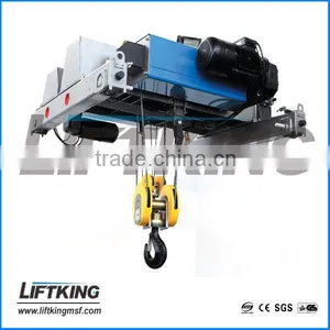 European Style Double Rail Electric Wire Rope Hoist , Capacity 3.2t-50t thumbnail-1