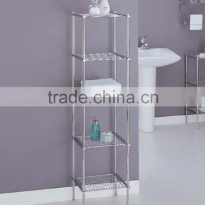5 Tier Metal Storage Shelf Rack Cabinet Bathroom Furniture thumbnail-1