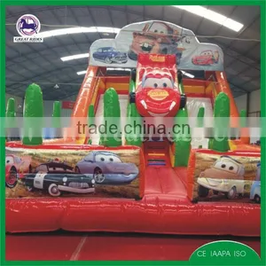 Kids Indoorinflatable Slide Racing Car Slide for Sale thumbnail-1