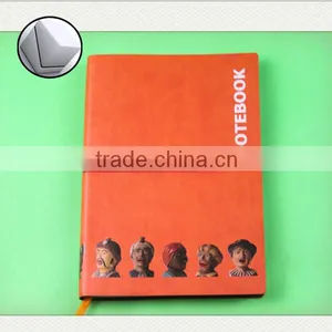 Custom PU Hard Cover Note Book With Rubberband in 100 Leaves in Cream Paper With Square Printed thumbnail-5
