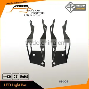 LED Light Bar Double A-Pillar Windshield Mount Brackets 07-15 Jeep JK Wrangler thumbnail-1