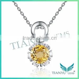 New Style Fashion 925 Sterling Sliver Pendants Charms Colors Diamond Necklace Jewelry thumbnail-2