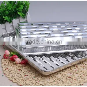 2016 New Style Aluminum Foil Barbecue Grill Pan/ BBQ Grill Pan thumbnail-1