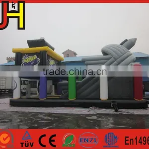 Newest Inflatable Amusement Slide, Inflatable Slide Plane Type Bouncy Combo thumbnail-5