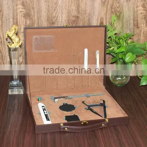 China Factory Wholesale Custom High-grade PU Leather Storage Box, Brown Box thumbnail-1