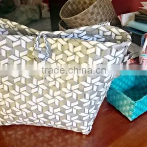 Handmade Woven Polypropylene Fabric Baskets, Woman Bags thumbnail-1