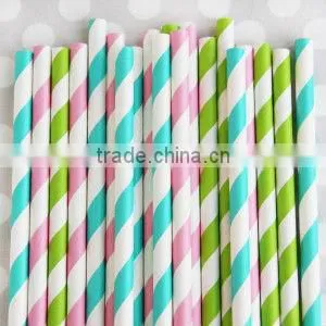 High Quality Party Paper Drinking Straws - Red Compostable Made in China for Birthday Party thumbnail-5