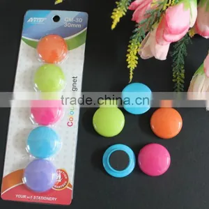 Round Shape 30mm Color Magnet Button for Office, Whiteboard, Frige, Freezer, School. Wholesale Magnet Button Cheap Sale! thumbnail-1