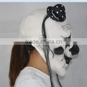 New Hallween Party Latex Mask Clown Mask Horror Black Nose With Hat thumbnail-3