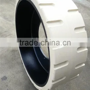 Solid Tire With Rims Special Custom White Tire Wheels 410x130 thumbnail-1