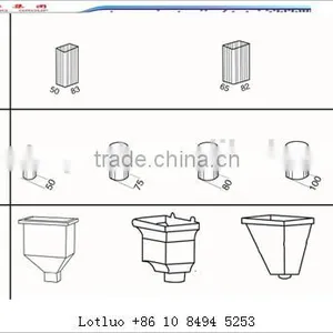 Roofing Used Gutter Downpout Pipe Cold Roof Tile Ridge Cap Metal Steel thumbnail-2