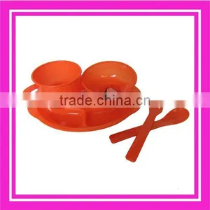 4pcs Unbreakable Dinnerware Pastic Picnic Set thumbnail-1