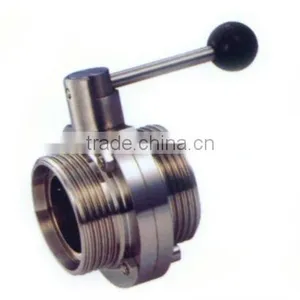 Sanitary 2" Butterfly Valve NPT Valve thumbnail-1