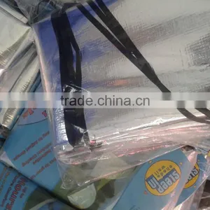High Quality Alumium Tarpaulin, Aluminum Foil Coated Fabric, Cheap Waterproof Tarp thumbnail-2