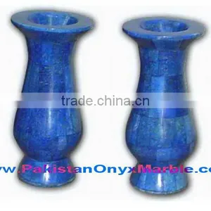 NEW FLOWER VASES LAPIS LAZULI HANDICRAFTS thumbnail-2