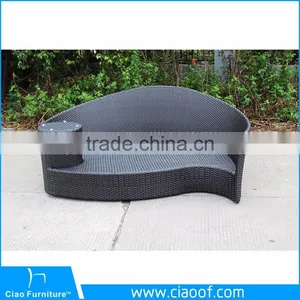 Modern Hotel Water Resistant Synthetic Rattan Daybed / Outdoor Daybed thumbnail-6