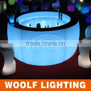 Indoor Plastic Color Changing LED Light Up Bar Table thumbnail-1