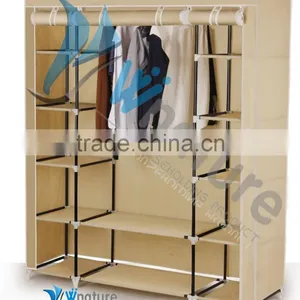 Folding Nonwoven Fabric Wardrobe, Portable Wardrobe for Bedroom,canvan Wardrobe thumbnail-2
