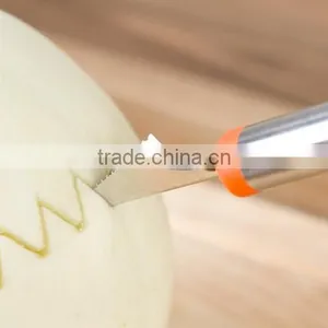 Factory Wholesale Stainless Steel Fruit Vegetable Ballers Carving Knife Melon Scoop thumbnail-5