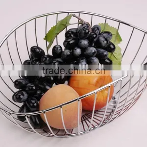 Good Quality Home Stainless Steel Fruit Basket, Metal Wire Fruit Basket thumbnail-2