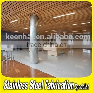 Decorative Stainless Steel Column Covers for Structural Pillar thumbnail-4