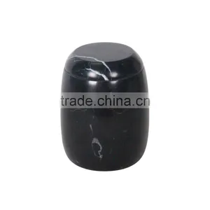 Black Classic Marble Container Homewares Decoration Real Marble Jar thumbnail-1