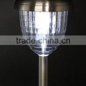 2-PC Stainless Steel Solar Path Light Outdoor LED Landscape Lawn Garden Lamp - 158 mm thumbnail-4