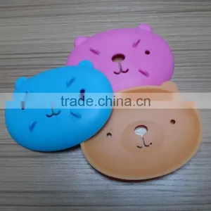 Environmental Protection Durable Draining Bear Animal Silicone Soap Box thumbnail-1