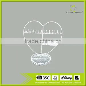 White Metal Necklace / Bracelet Holder Jewelry Organizer Display Rack thumbnail-1