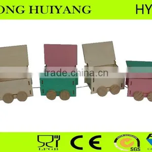 Kids Wooden Train Toy Custom Train Popular Wooden Education Assembly Toy Train thumbnail-1