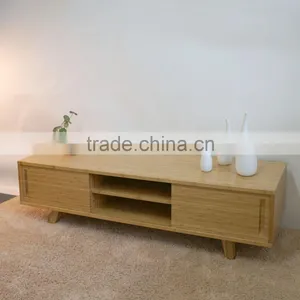 Discount Home Furniture Living Room Eco Bamboo tv Stand With Drawer thumbnail-3