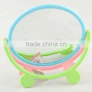 Colorful Round Plastic Double Sided With Double Round Foot Base Mirror thumbnail-6