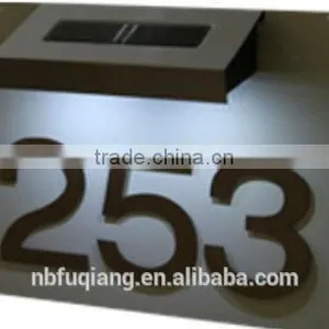 FQ-531 Cheap Solar Powered LED Doorplate Light,House Number Light,most Powerful Plaques,battery Powered Led thumbnail-2