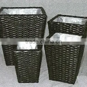 4pcs Rattan Flower Pot thumbnail-2