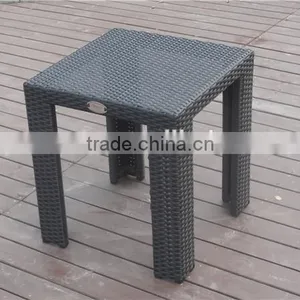 Soho Haiti Aluminum Square Rattan Table With Tempered Glass thumbnail-3
