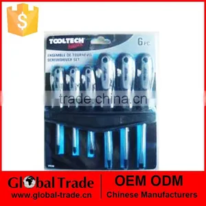 T0343 6Pc Slotted & Phillips Screwdriver Set thumbnail-1