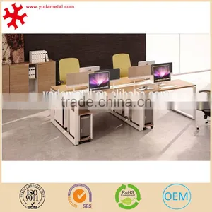 Laminated Chipboard Office Desk for 4 Persons thumbnail-1